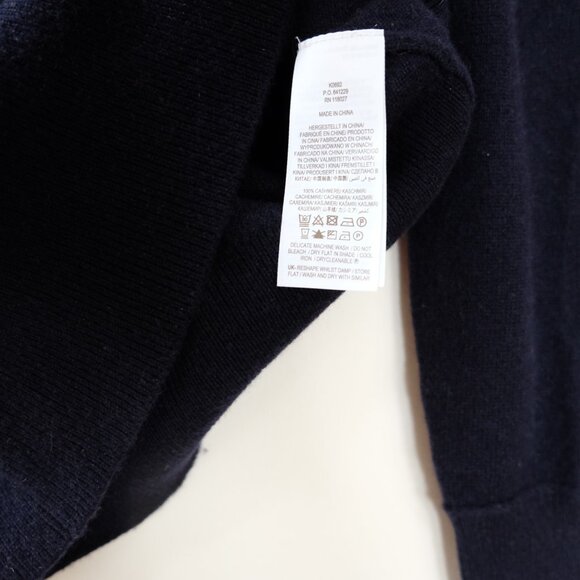 New BODEN Cashmere Puff Shoulder Sweater XS Navy Blue - Picture 6 of 8